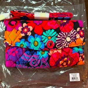 NEW Vera Bradley “Floral Fiesta” Strap Wallet